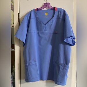 Wonder, wink mens scrub powder blue 5XL